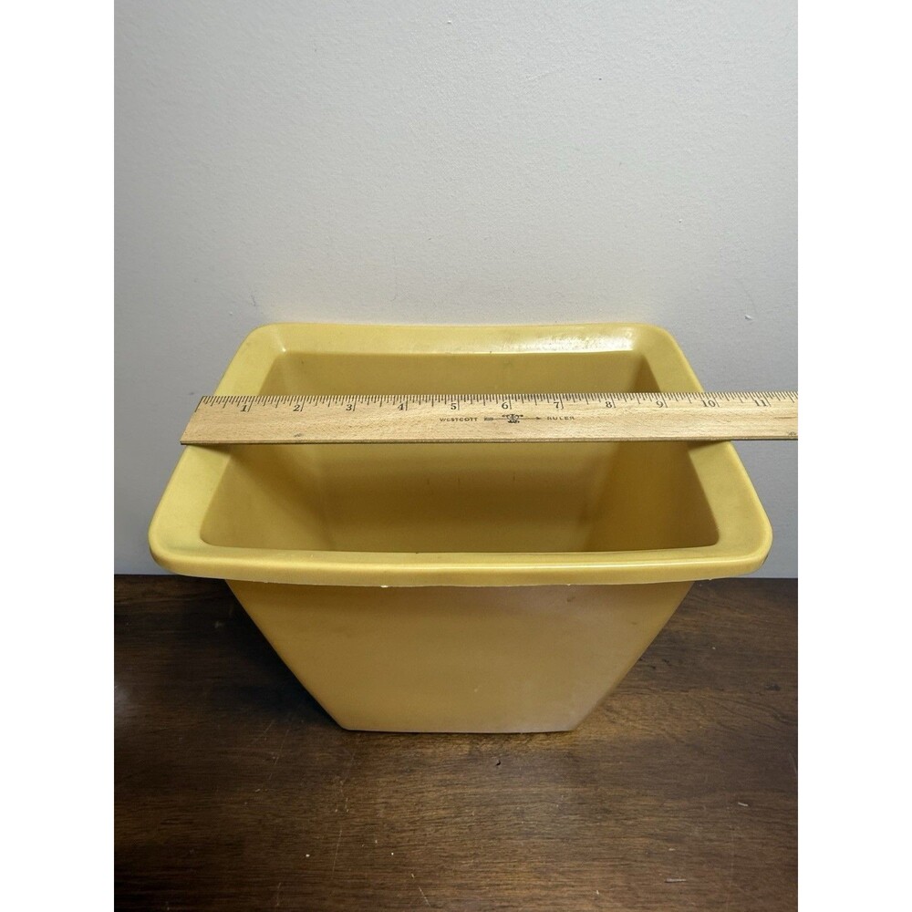 Vtg Rubbermaid Bathroom Waste Trash Can Harvest Gold Daisies 2952 5 MCM 70’s - Picture 10 of 11